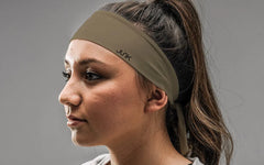 Beige Flex Tie Headband