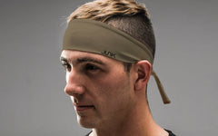 Beige Flex Tie Headband