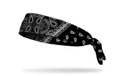 Black Lightning Flex Tie Headband