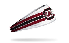 University of South Carolina: Gamecocks Stripes White Big Bang Lite Headband