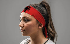 Albania Flag Tie Headband
