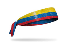 Colombia Grunge Flag Tie Headband
