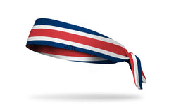 Costa Rica Flag Flex Tie Headband