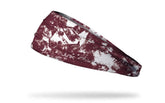 Gridiron Maroon White Big Bang Lite Headband