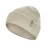 Bone White Waffle Knit Beanie