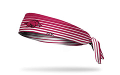 University of Arkansas: Gradient Stripe Flex Tie Headband