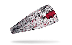 University of Arkansas: Splatter White Big Bang Lite Headband
