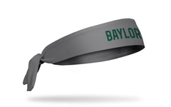 Baylor University: Wordmark Gray Flex Tie Headband