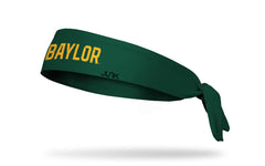 Baylor University: Wordmark Green Flex Tie Headband