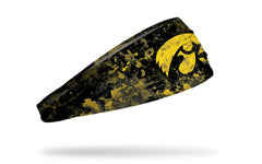 University of Iowa: Grunge Yellow Big Bang Lite Headband
