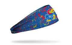 University of Kansas: Splatter Royal Big Bang Lite Headband