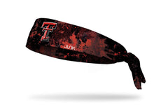 Texas Tech University: Grunge Black Flex Tie Headband