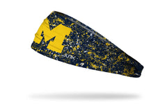University of Michigan: Splatter Blue Big Bang Lite Headband
