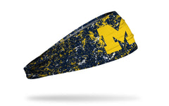 University of Michigan: Splatter Blue Big Bang Lite Headband