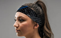 Night Watch - Thin Blue Line Tie Headband