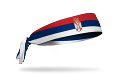 Serbia Flag Flex Tie Headband