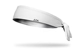 Super Chill White Flex Tie Headband