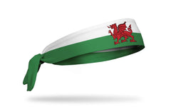 Wales Flag Tie Headband