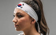 South Korea Flag Flex Tie Headband