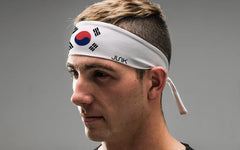South Korea Flag Flex Tie Headband