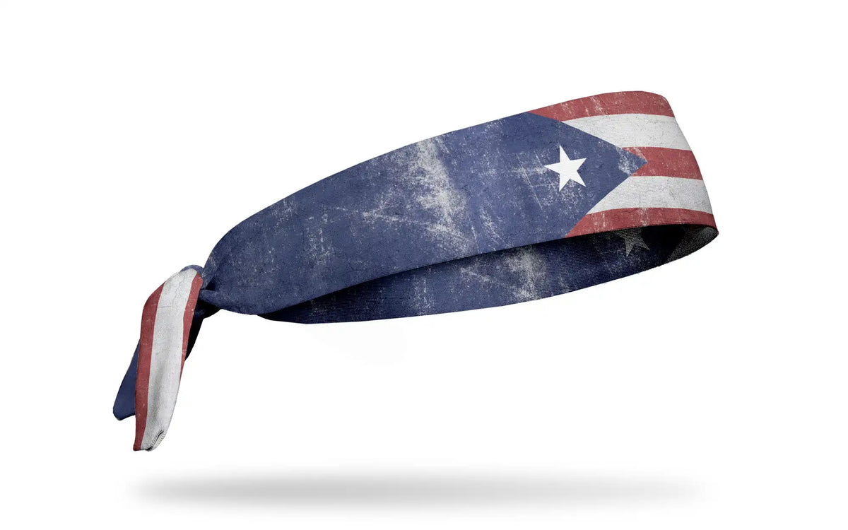 Puerto Rico Grunge Flex Tie Headband