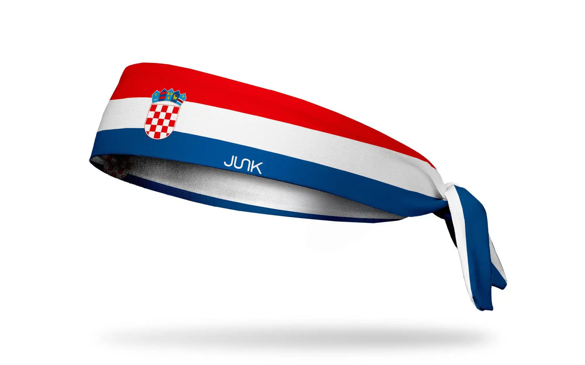 Croatia Flag Tie Headband