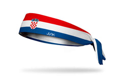 Croatia Flag Tie Headband