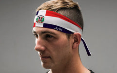 Dominican Republic Flag Flex Tie Headband