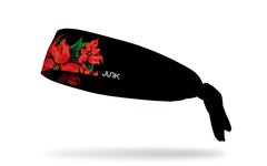 Poinsettia Flex Tie Headband