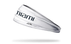 University of Miami: Wordmark White Big Bang Lite Headband