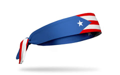 Puerto Rico Flag Flex Tie Headband