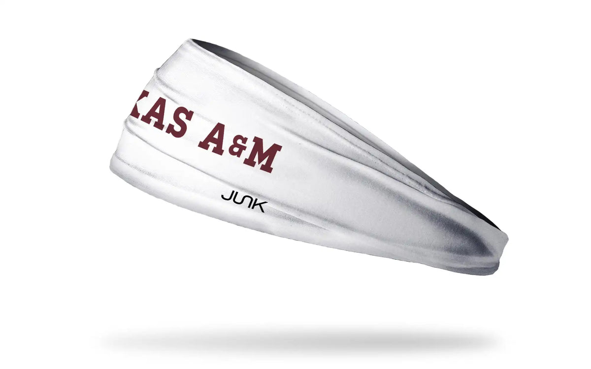 Texas A&M University: Wordmark White Big Bang Lite Headband