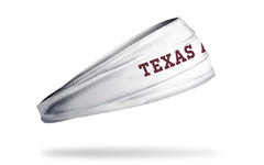 Texas A&M University: Wordmark White Big Bang Lite Headband