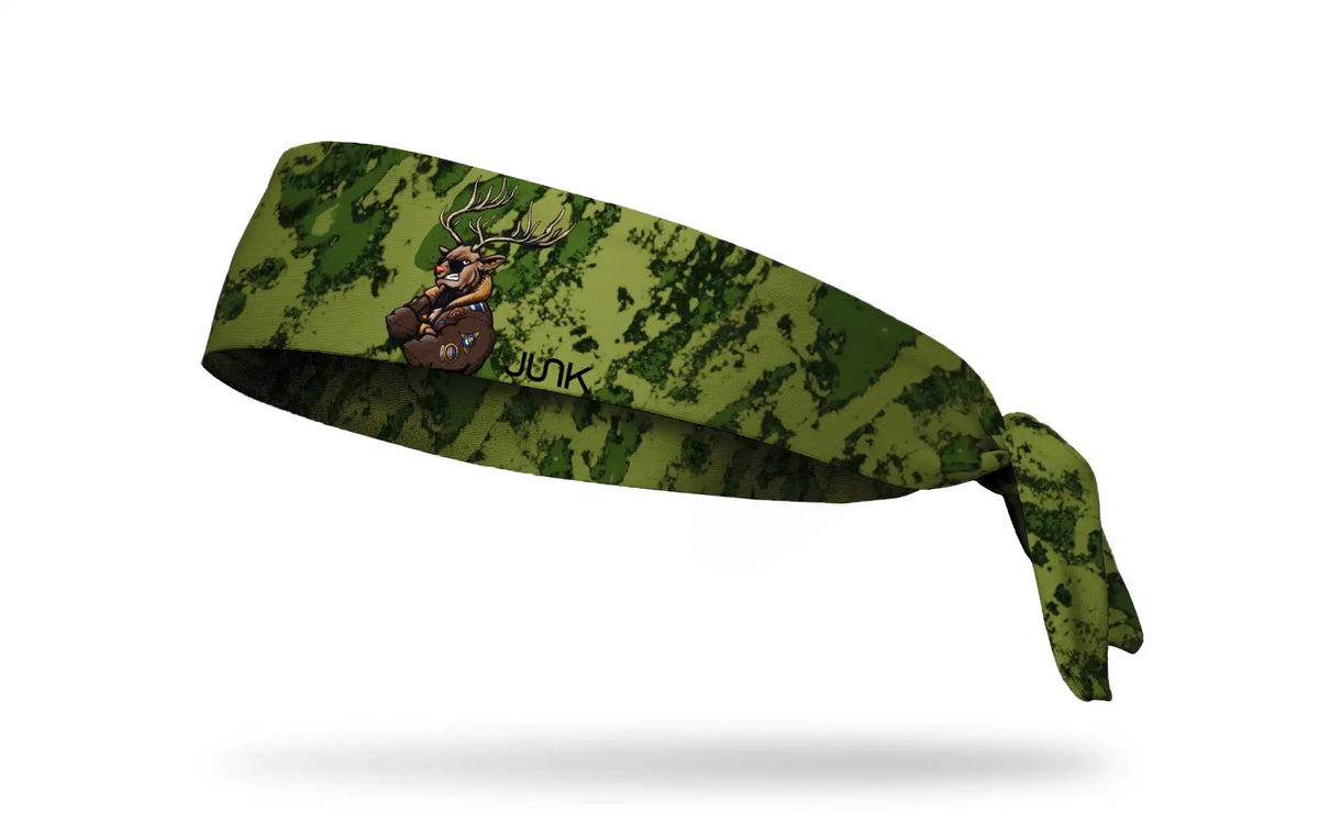 Aggressive Reindeer Flex Tie Headband
