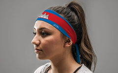 Cambodia Flag Flex Tie Headband
