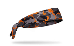 Camo Pop Orange Flex Tie Headband