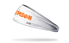 Clemson Tigers: Clemson White Big Bang Lite Headband