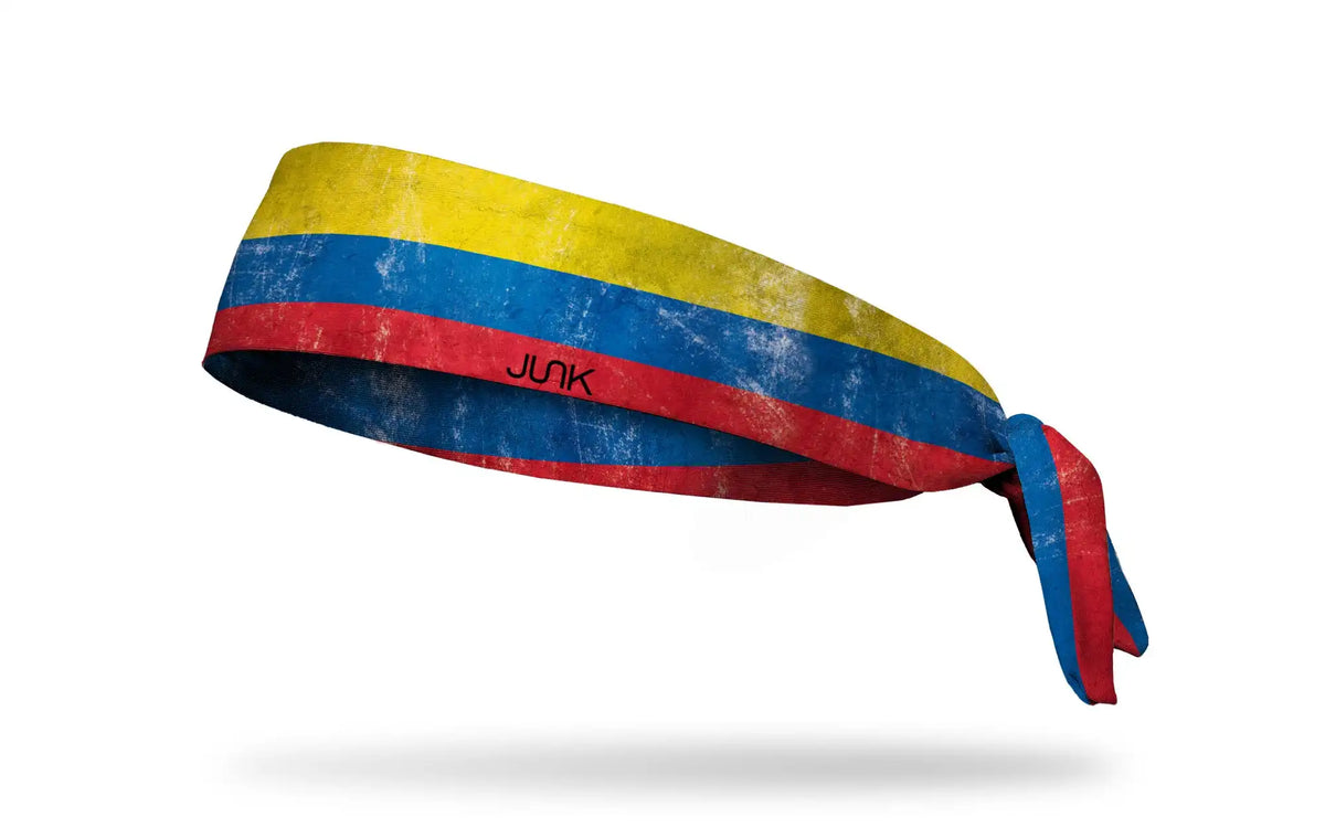Colombia Grunge Flag Tie Headband