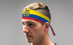 Ecuador Flag Tie Headband