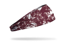 Gridiron Maroon White Big Bang Lite Headband
