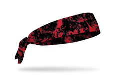 Gridiron Red Black Flex Tie Headband