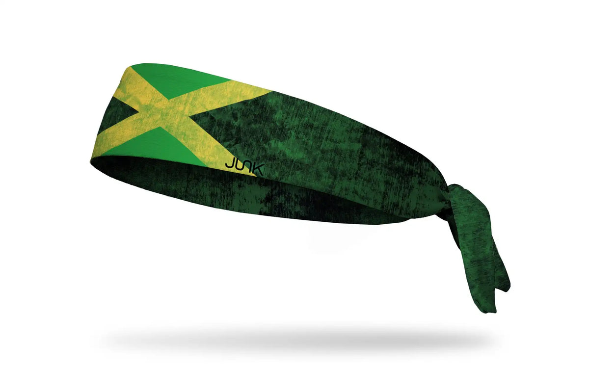 Jamaica Grunge Flag Tie Headband