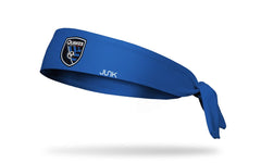 San Jose Earthquakes: Logo Blue Flex Tie Headband
