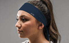 Navy Flex Tie Headband
