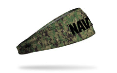 Navy: Wordmark Camo Big Bang Lite Headband