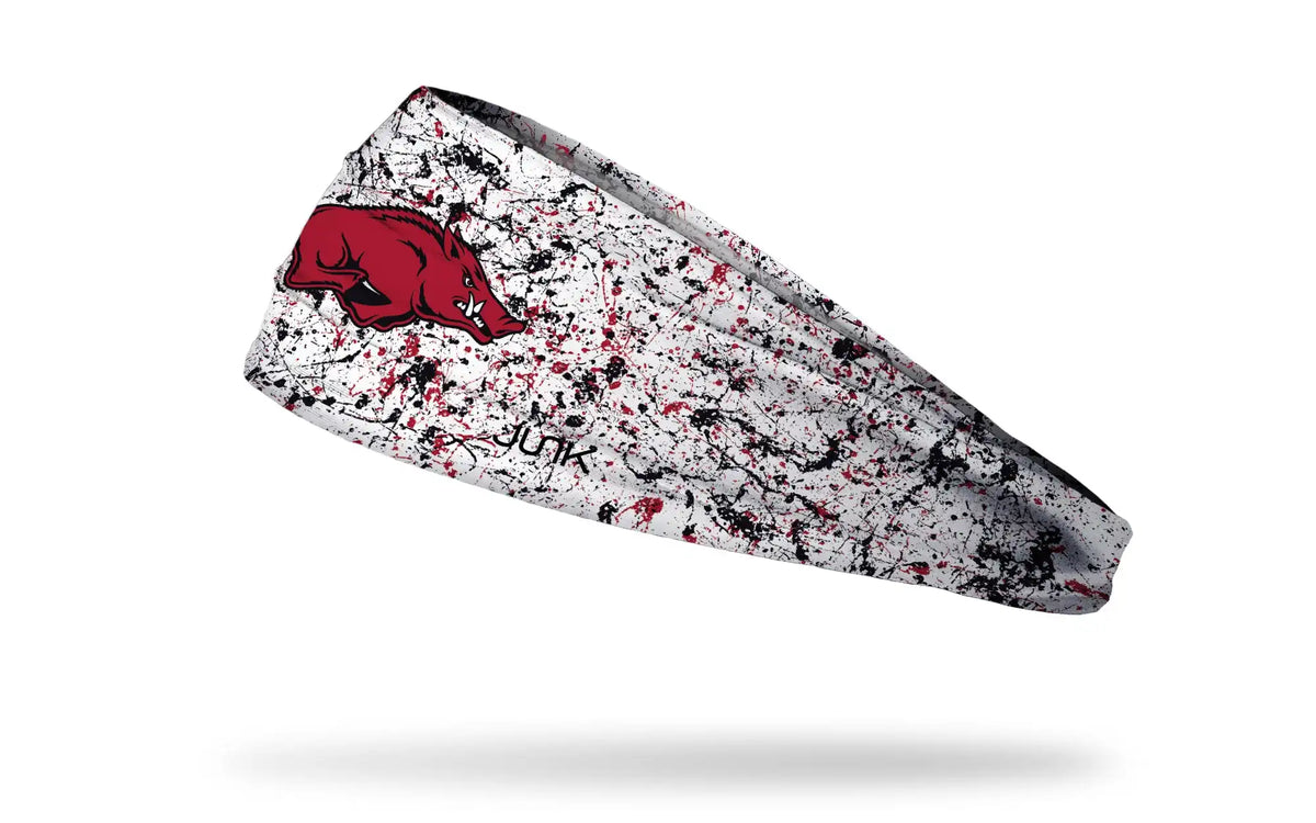 University of Arkansas: Splatter White Big Bang Lite Headband