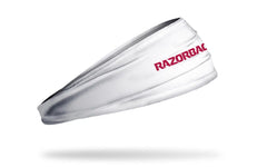 University of Arkansas: Wordmark White Big Bang Lite Headband