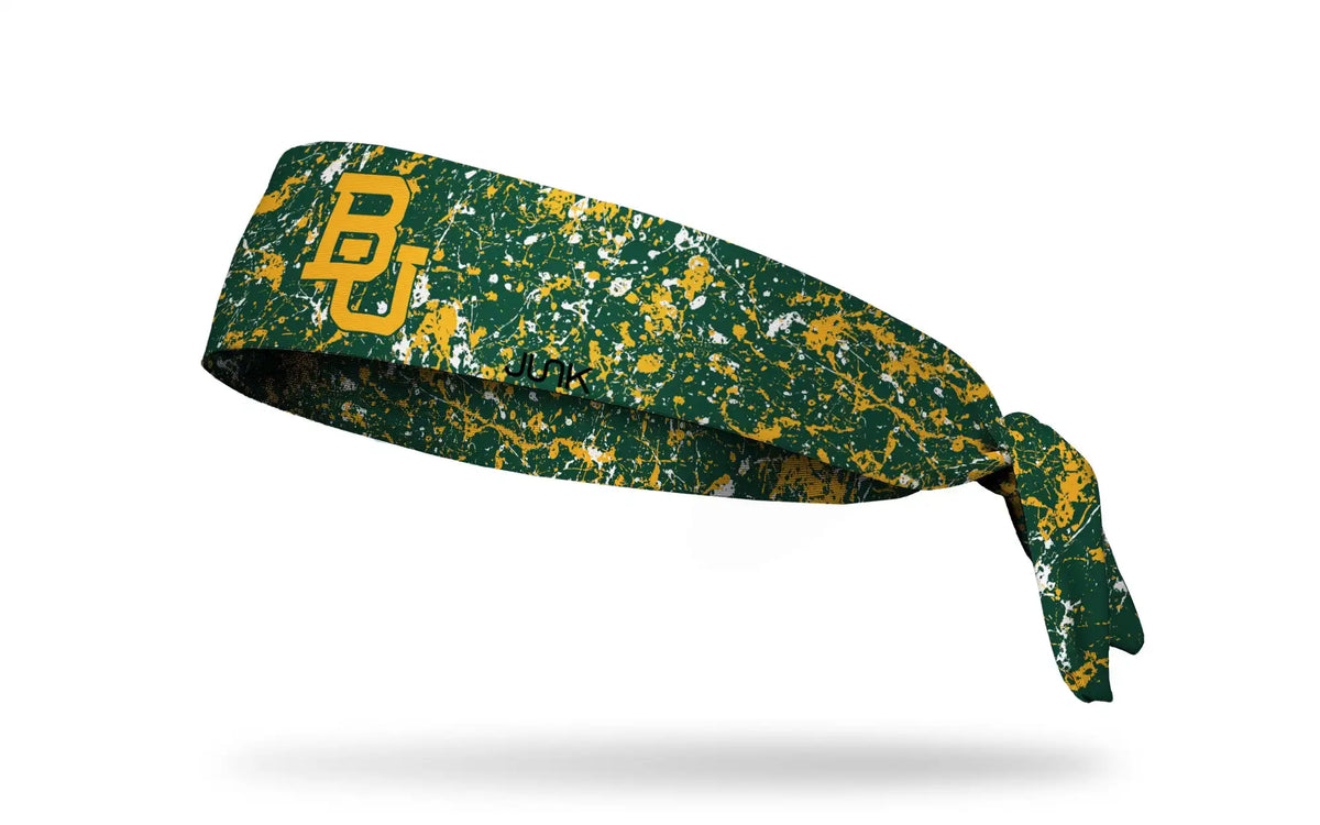 Baylor University: Splatter Green Flex Tie Headband
