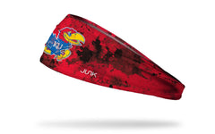 University of Kansas: Grunge Red Big Bang Lite Headband