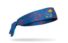 University of Kansas: Grunge Royal Flex Tie Headband